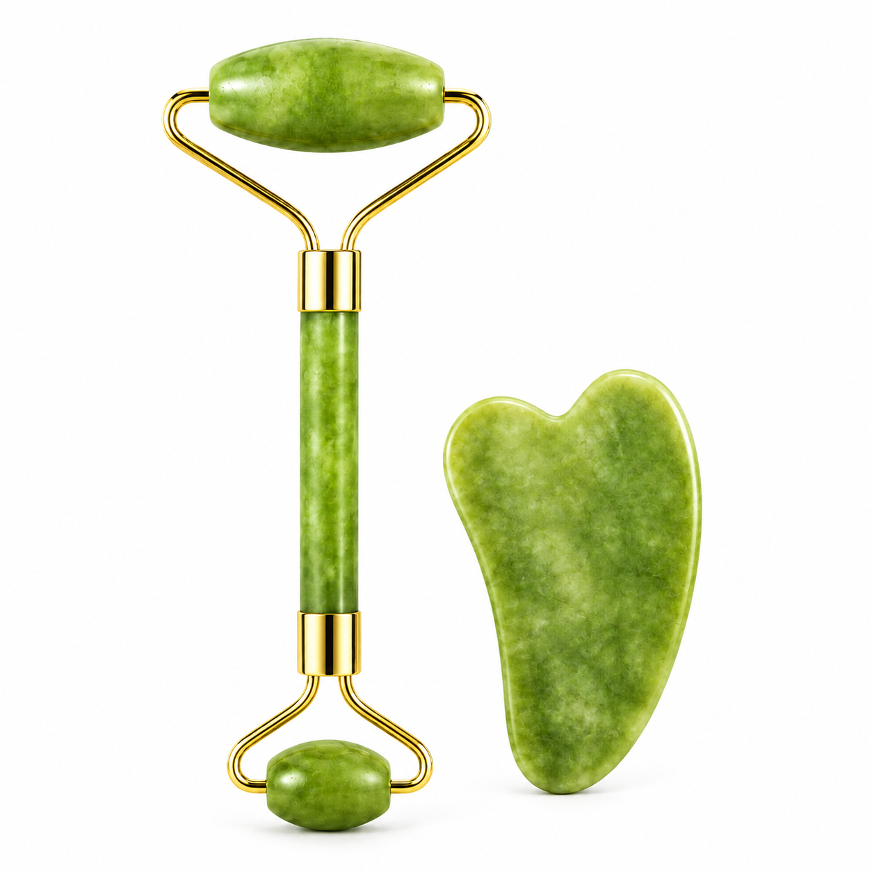 Face Jade Roller With Gua Sha
